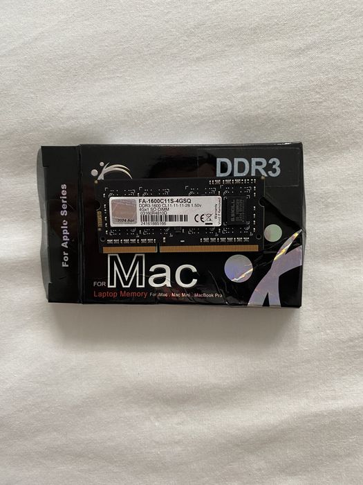 Memória RAM Macbook Pro DDR3 1600 4GB