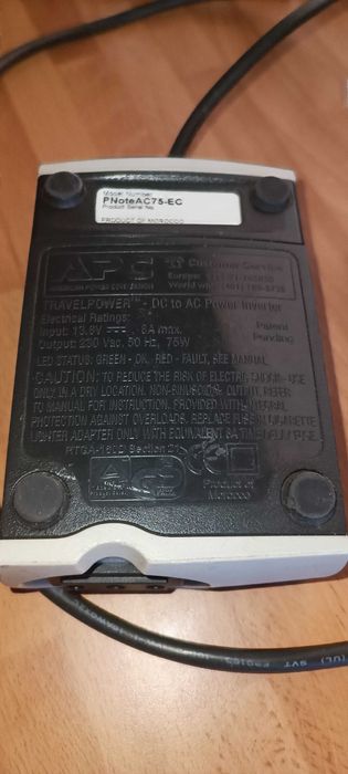 APC 12V to 220V Converter, 75W, Ideal for Laptops or Netbooks64171291483393122