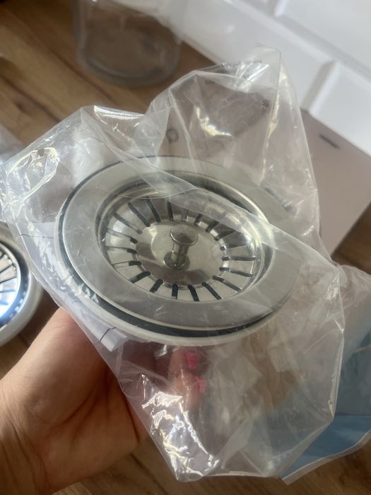 Spust do zlewu 115 90 mm syfon zlewozmywaka sitko sito