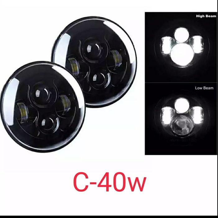 Faróis led moto 4x4