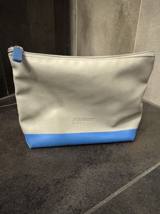 Kosmetyczka Jill Sander szara niebieska