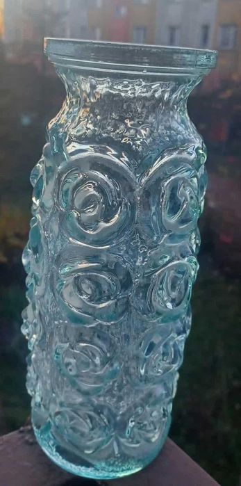 Wazon roże huta Lura miętowy