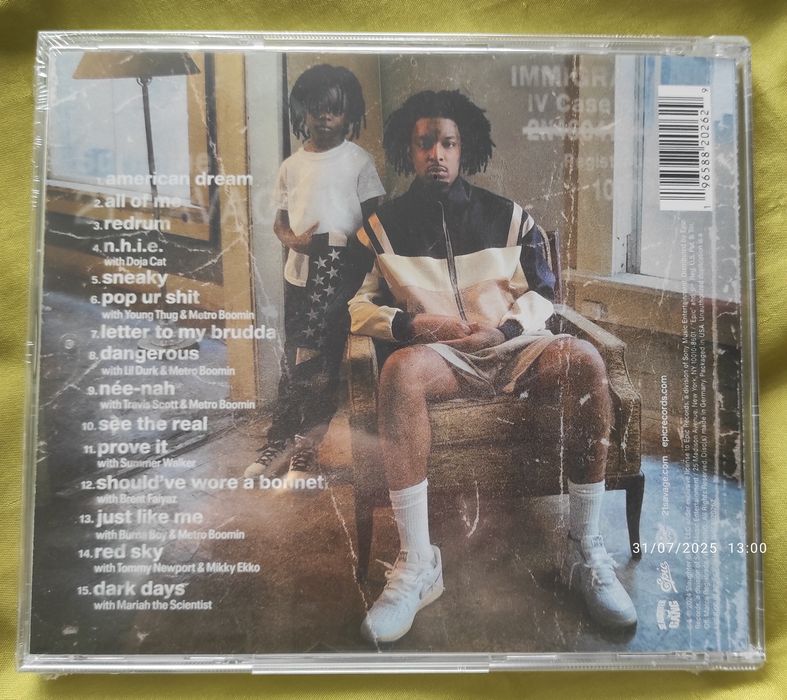 21 Savage - American Dream CD Bonfim • OLX.pt