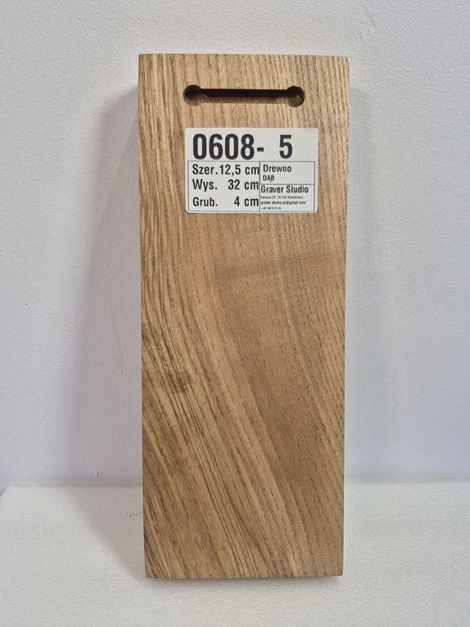 Róża – dekoracja ścienna z drewna dębowego 12,5 x 32 cm