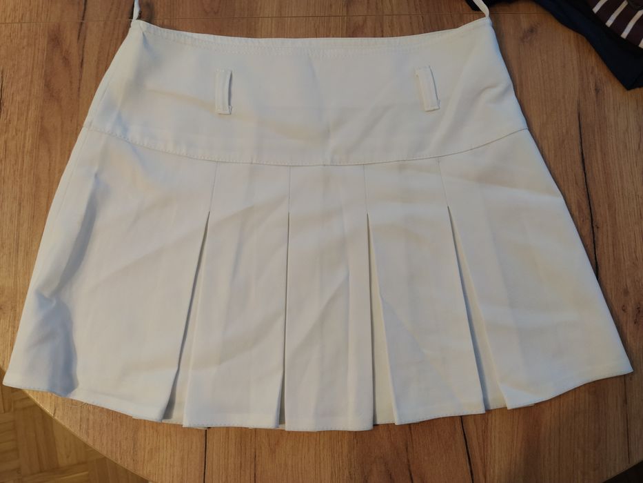 3 spódnice zestaw czarna,biała i beżowa