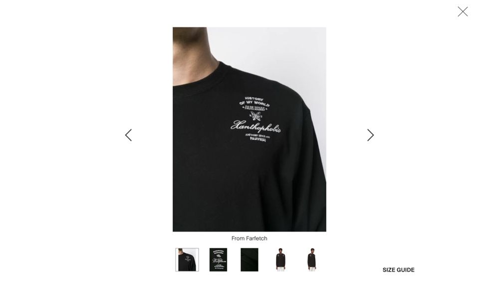 Лонгслів RAF SIMONS Embroidered Statement long-sleeve