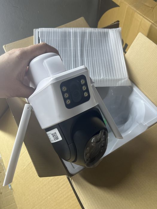 IP 4g камера видеокамера двойная автономная с батареей 18650 поворотна