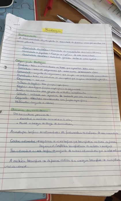 Resumos para Exame de Biologia e Geologia 10 e 11 ano