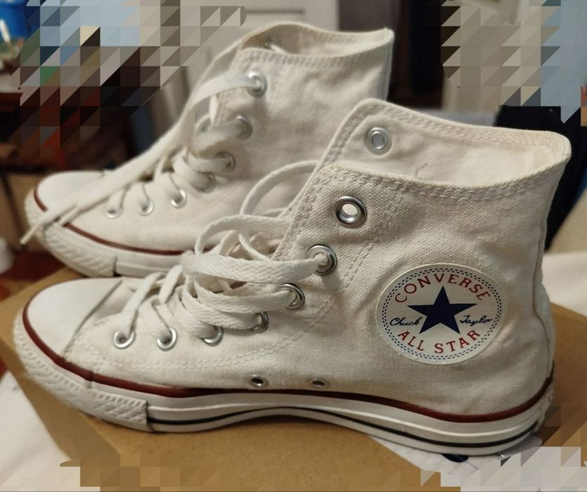 Кеди високі білі Converse