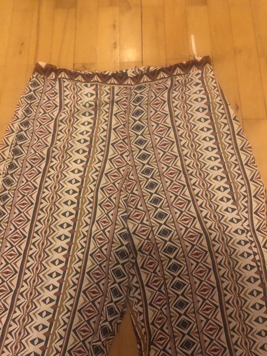 Spodnie damskie szerokie nogawki 46 XXL lekki materiał