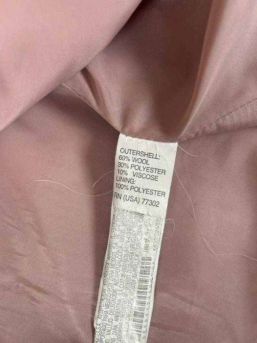 Kurtka Budrysówka Zara Basic - XL (42) - Wełna - Pudrowy Róż