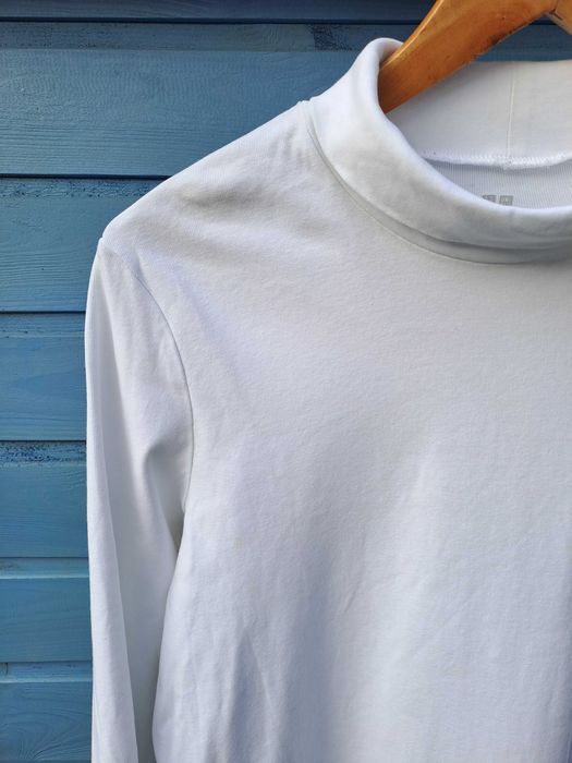 Golf biały Uniqlo bawełna L XL 42 basic