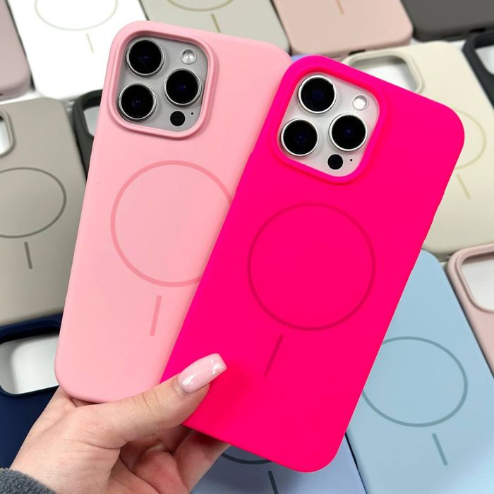  Чехол на айфон 15 про з MagSafe.Чохол на iphone 15 pro MagSafe Мікрофібра