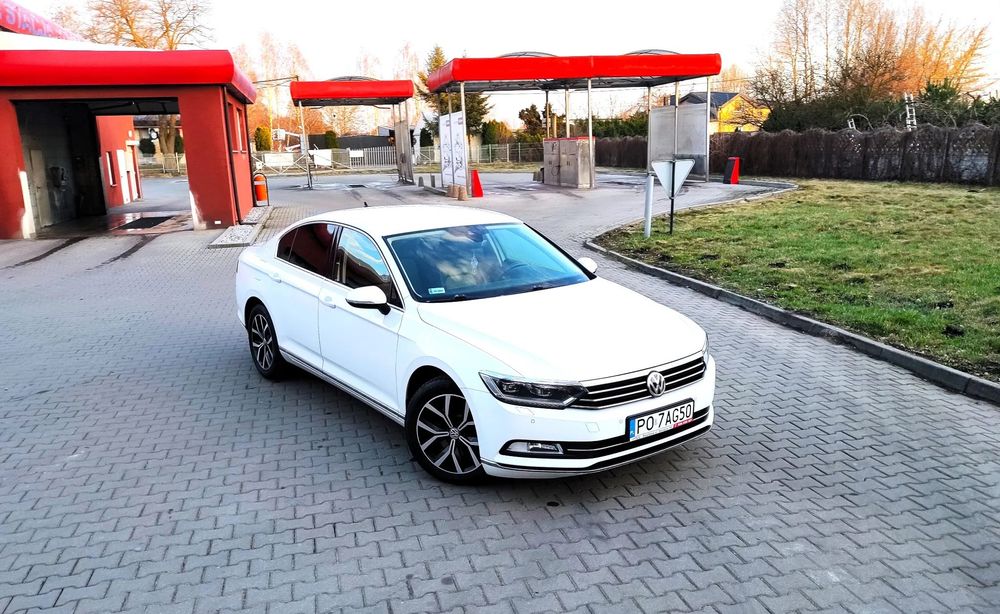 Volkswagen Passat 2.0 TDI 150KM HIGHLINE Ładny Biały Full Opcja Zarejestrowany