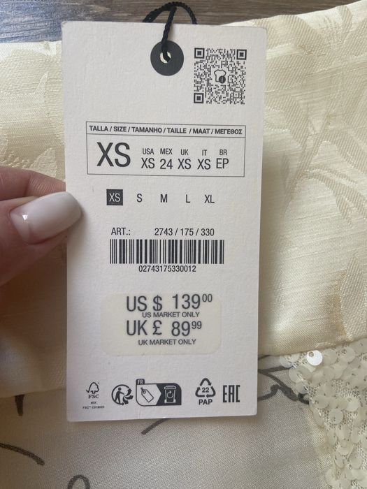 Спідниця zara з розрізами