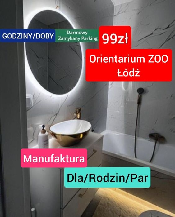 Na GODZINY, Parking Zamykany,Luksusowy,,WANNA,GODZiNY,DOBY,Tygodnie