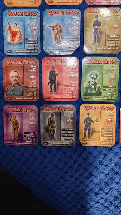 Karty Wielkie Bitwy Star Foods 34szt. 3zł za sztukę
