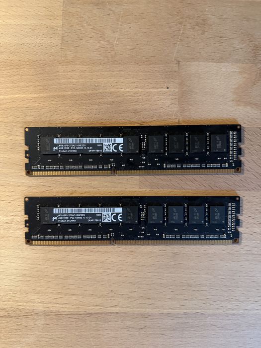 Ram apple Mac Pro 6.1 trashcan 8gb Micron MT9JSF51272AZ-1G9E2ZG DDR3 ECC UDIMM (Unbuffered) 1866 MHz (PC3-14900E) stacje robocze serwerowe zestaw