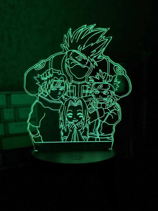 Нічник з акриловою пластиною. Світильник Аніме, Наруто, 02