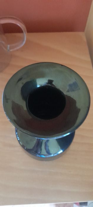 Czarny wazon Bolesławiec lata 80