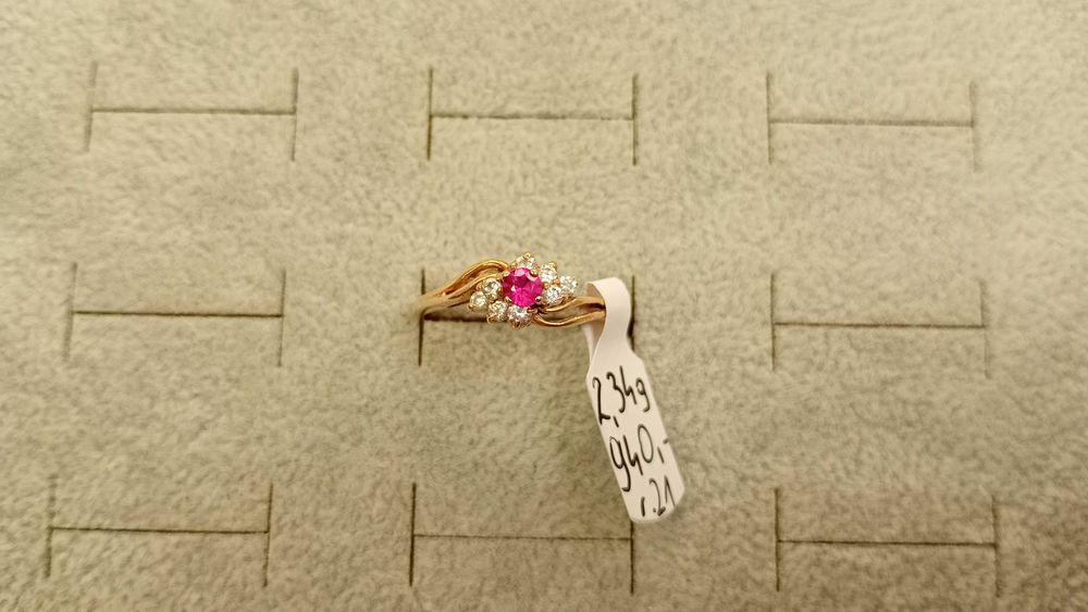 Złoty pierścionek 2,34g próba 585 rozmiar 21-Komis MADEJ Dębica