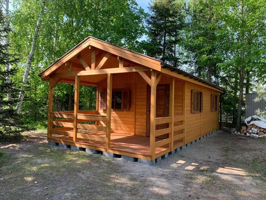 Domek drewniany, ogrodowy, narzędziowy, letniskowy, nowoczesny