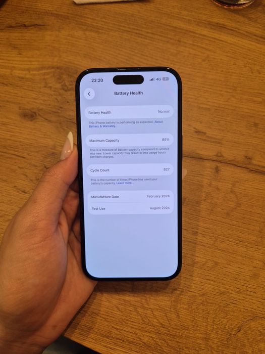 Iphone 15, 128 gigas. Dois anos de uso