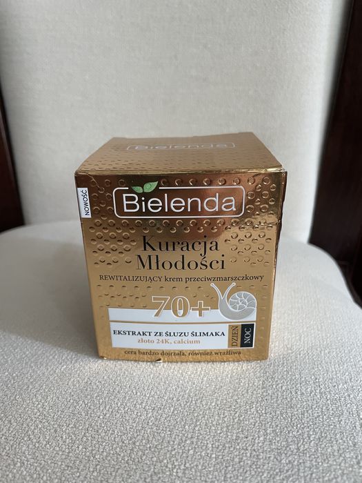 Bielenda Kuracja  Młodości Krem do twarzy 70+, p.zmarszc, śluz ślimaka