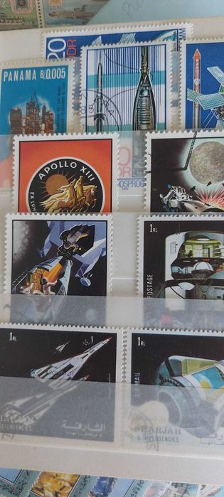 Coleção de selos nacionais e internacionais