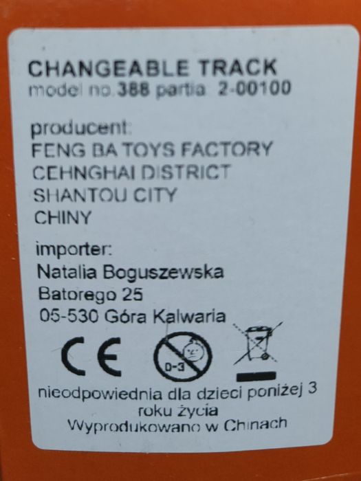 Duży wyginany tor samochodowy wyścigowy Changeable track 184 elementy