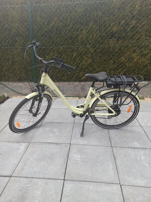 Rower elektryczny ecobike traffic beige