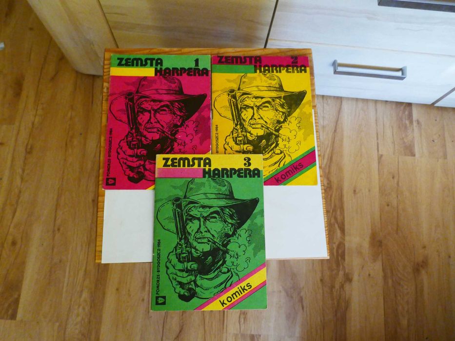"Zemsta Harpera" część 1-3 komiks wydanie z 1984r.