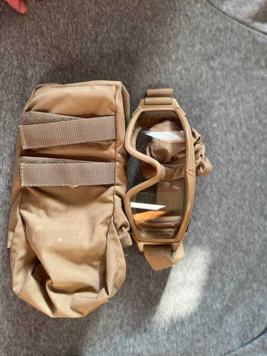 Тактичні окуляри-маска Goliath 3 лінзи Desert Storm