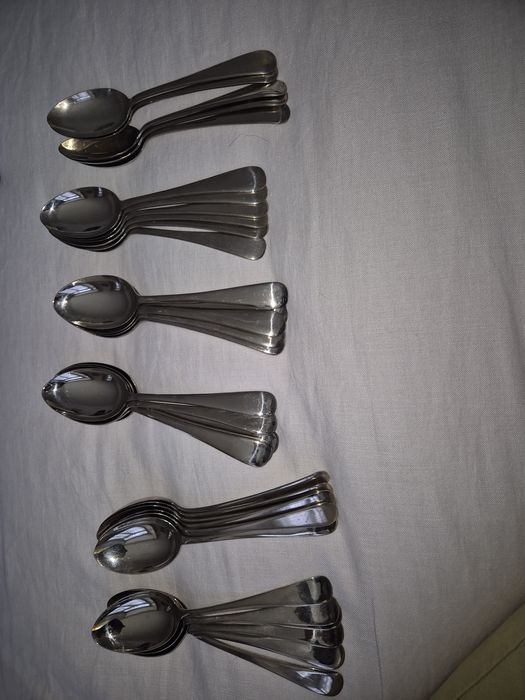 6  Colheres Sobremesa Artel Silver