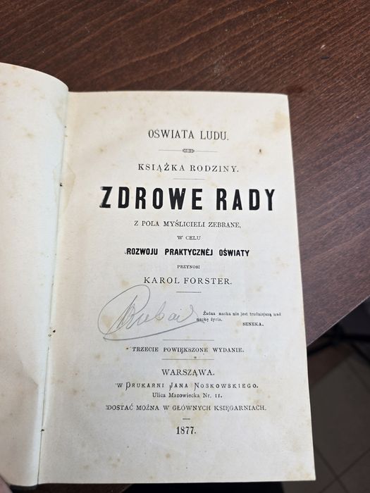 Ksiazka Zdrowe Rady Karola Forstera