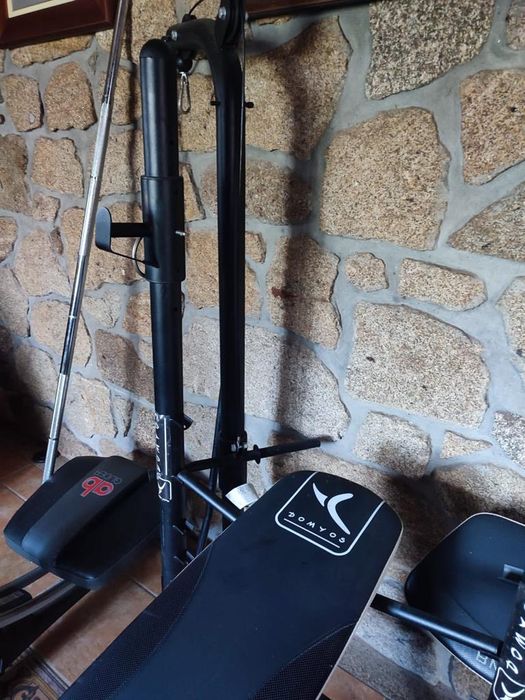 Weight Training Bench, Weight Plates, and Accessories64738211440642121