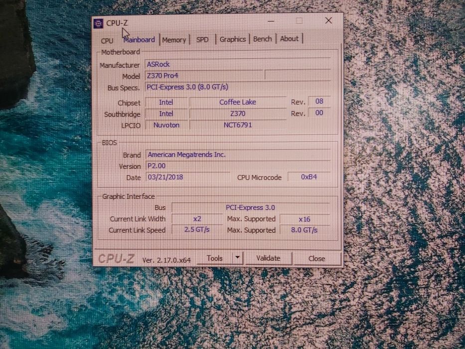 Komputer: AsRock z370 pro4 + i3 8100 4x3,6Ghz+Gtx 750Ti+128SSD+1TB HDD