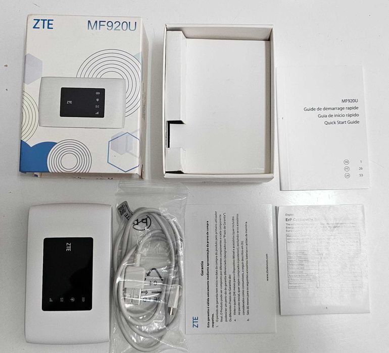 Router 4G ZTE MF920U LTE, como novo
