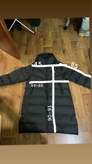 Пуховик Nike Storm-Fit длинный оригинал новая