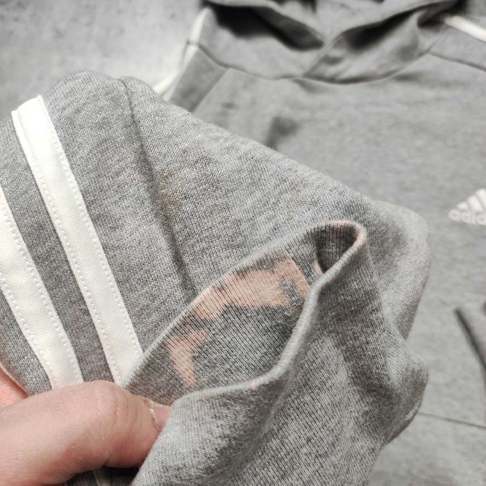 MĘSKA Bluza z Kapturem Sport Codzienna Bawełna PREMIUM Adidas 3 Paski