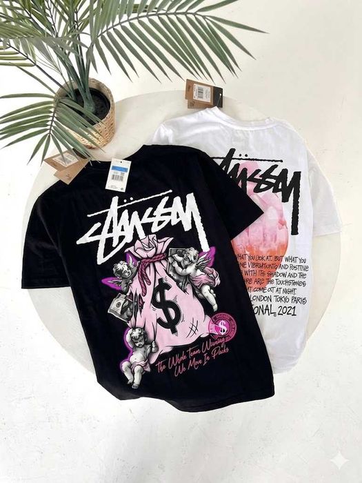Stussy Новая Футболка » Basic » Большой Принт Стусси » XS-XXL