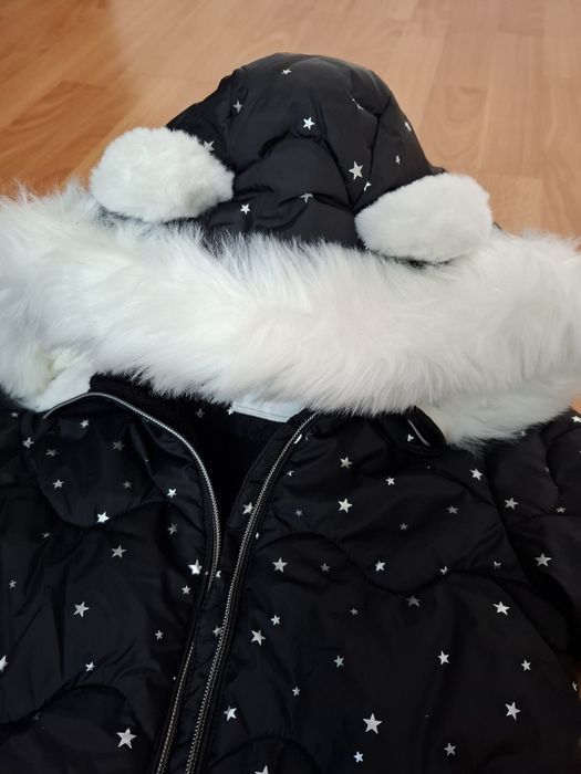 Зимовий комбінезон next некст чорний зимний комбинезон