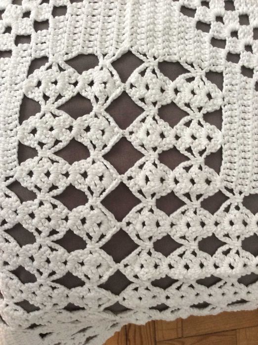 Colcha de renda vintage- Feita à mão