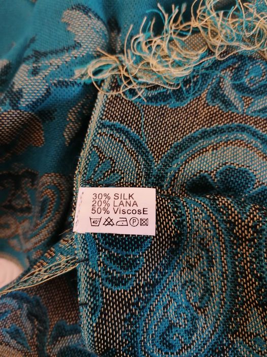 Echarpe/Lenço turquesa