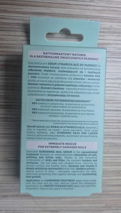 Utwardzająca serum do paznokcji Eveline