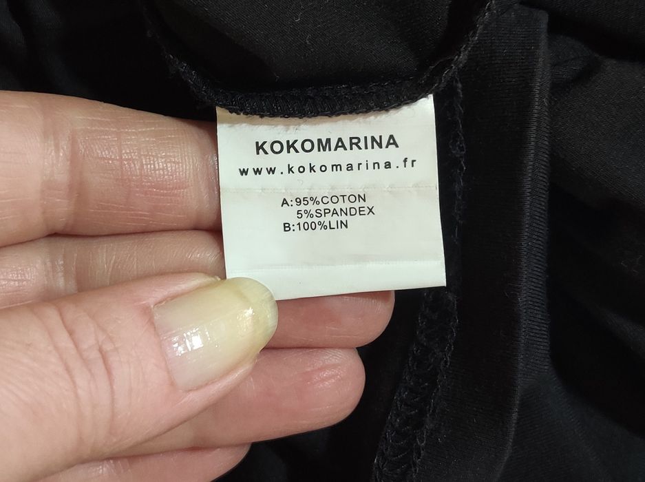 Вишукане французьке комбіноване плаття бохо льон/котон від KokoMarina
