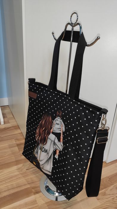 Torebka dla mamy mama i syn shopper bag mama z synem