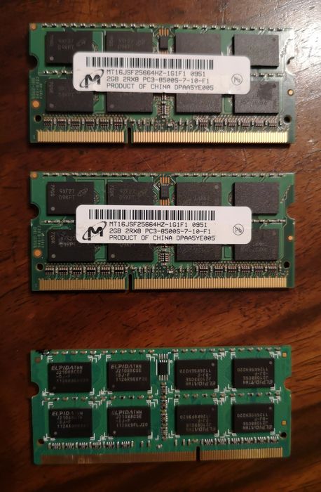 Pamięć do laptopa Micron 2 x 2 GB DDR3.