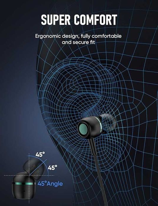 Słuchawki douszne Veenax M3 telefon komputer tablet