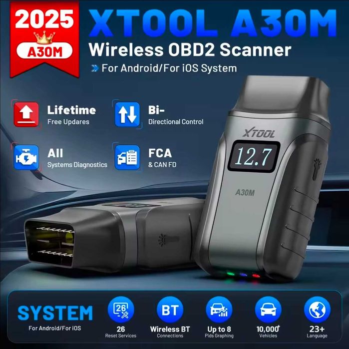 XTOOL A30M Interfejs Diagnostyczny Pełny System Dwukierunkowy